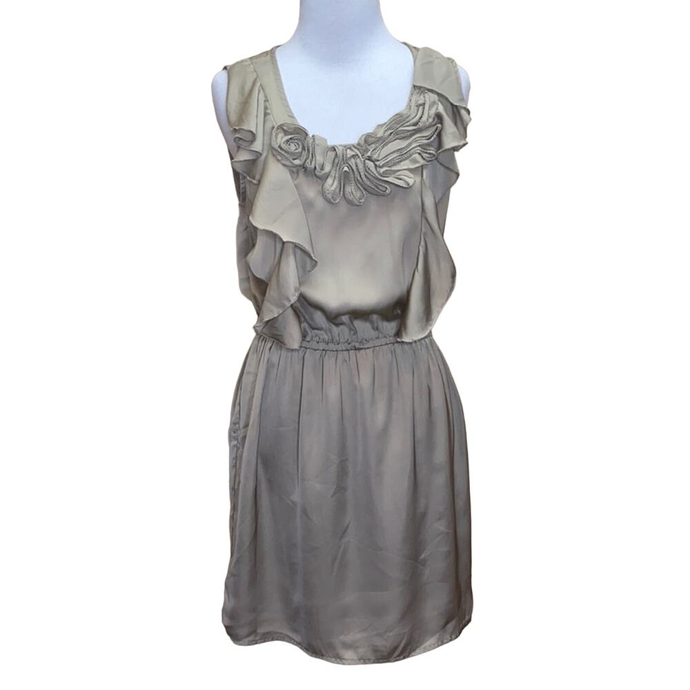 Lucy & Co. Ruffle Sleeveless Dress Small